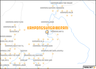 map of Kampong Sungai Berani