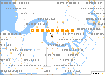 map of Kampong Sungai Besar