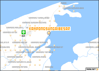 map of Kampong Sungai Besar