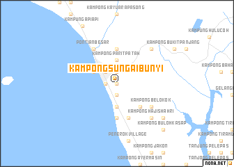 map of Kampong Sungai Bunyi
