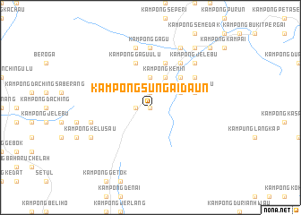 map of Kampong Sungai Daun