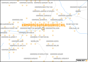 map of Kampong Sungai Dua Kechil