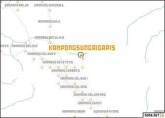 map of Kampong Sungai Gapis