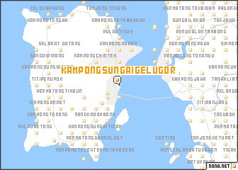 map of Kampong Sungai Gelugor