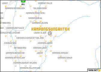 map of Kampong Sungai Itek