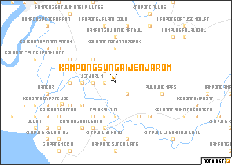 map of Kampong Sungai Jenjarom