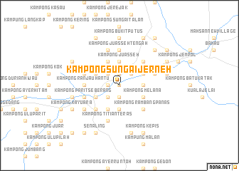 map of Kampong Sungai Jerneh