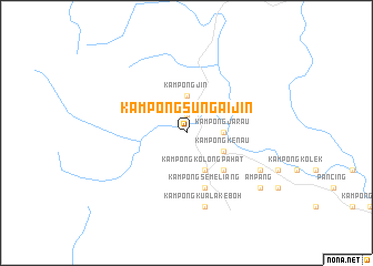 map of Kampong Sungai Jin
