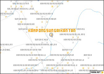 map of Kampong Sungai Kantan