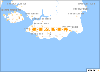 map of Kampong Sungai Kapal