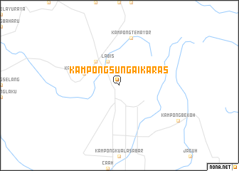 map of Kampong Sungai Karas