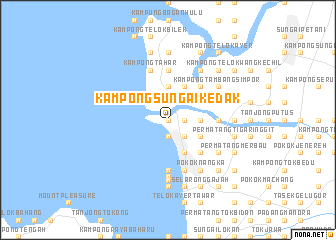 map of Kampong Sungai Kedak