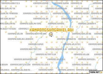 map of Kampong Sungai Keladi