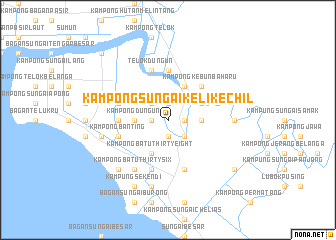 map of Kampong Sungai Keli Kechil