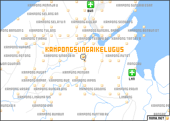 map of Kampong Sungai Kelugus