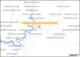 map of Kampong Sungai Kerawai