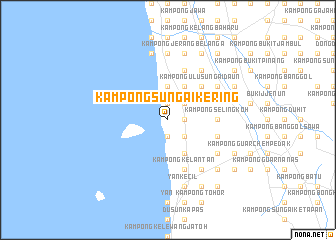 map of Kampong Sungai Kering