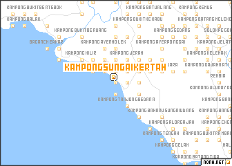 map of Kampong Sungai Kertah