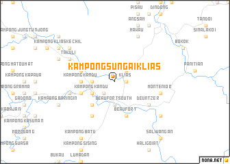 map of Kampong Sungai Klias