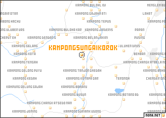 map of Kampong Sungai Korok