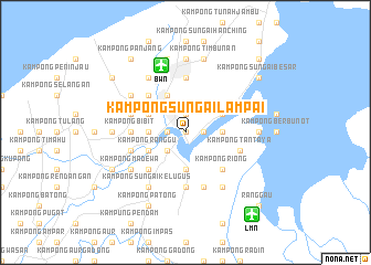 map of Kampong Sungai Lampai