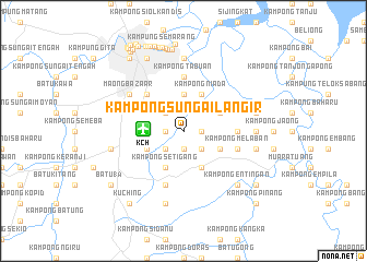 map of Kampong Sungai Langir