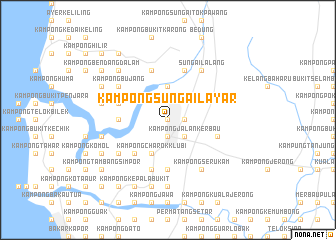 map of Kampong Sungai Layar