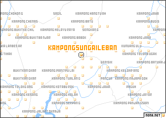 map of Kampong Sungai Leban