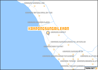 map of Kampong Sungai Leman