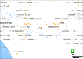 map of Kampong Sungai Lempit