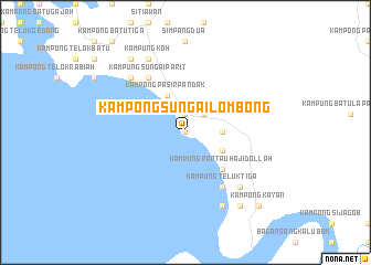 map of Kampong Sungai Lombong