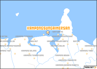 map of Kampong Sungai Mersan