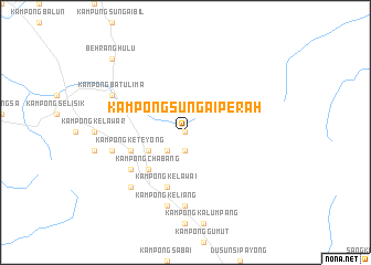 map of Kampong Sungai Perah