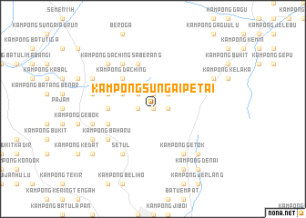 map of Kampong Sungai Petai