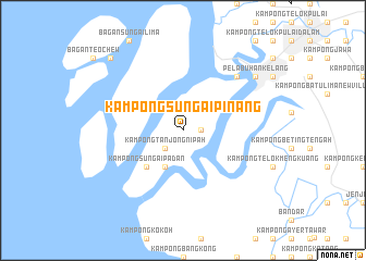 map of Kampong Sungai Pinang