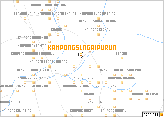 map of Kampong Sungai Purun