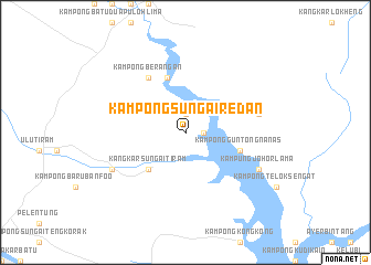 map of Kampong Sungai Redan