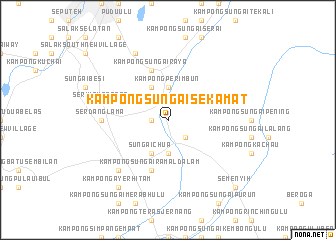 map of Kampong Sungai Sekamat