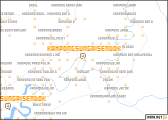 map of Kampong Sungai Sendok