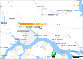 map of Kampong Sungai Tengkorak