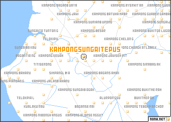 map of Kampong Sungai Tepus