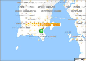 map of Kampong Sungai Tiram