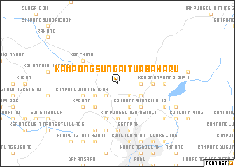 map of Kampong Sungai Tua Baharu