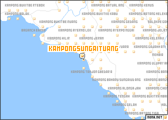 map of Kampong Sungai Tuang