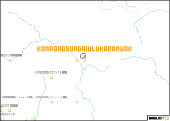 map of Kampong Sungai Ulu Karamuak