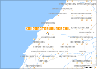 map of Kampong Tabubun Kechil