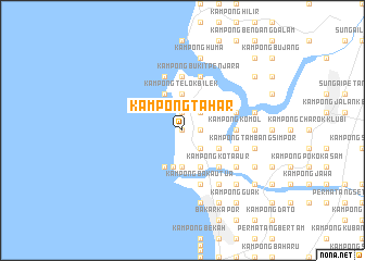 map of Kampong Tahar