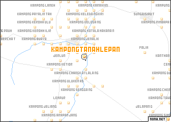 map of Kampong Tanah Lepan