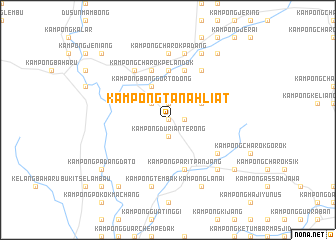 map of Kampong Tanah Liat