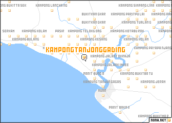 map of Kampong Tanjong Gading